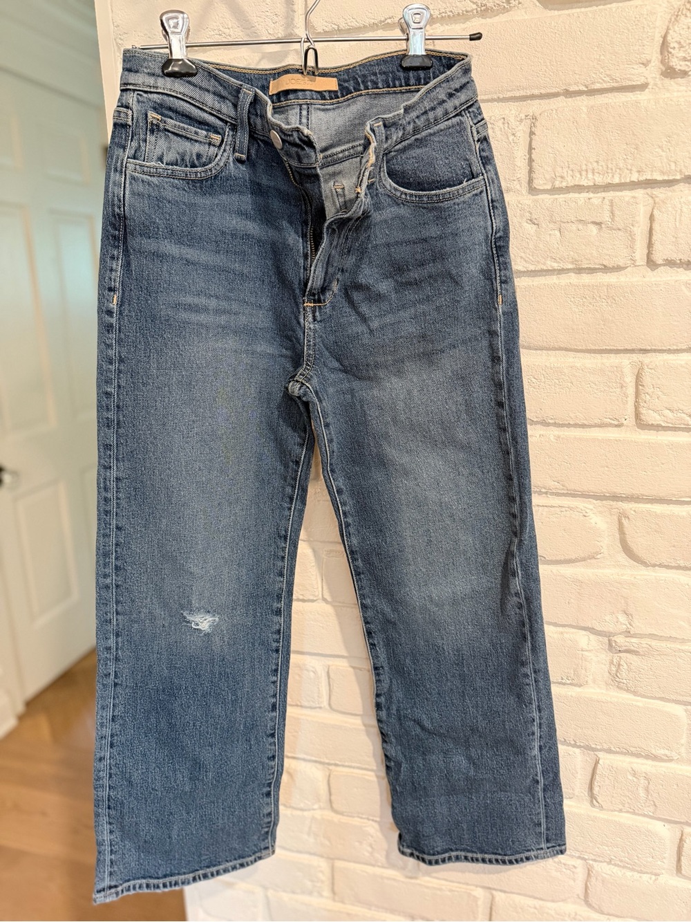 Joe's Jeans Straight Leg Washed Blue Denim